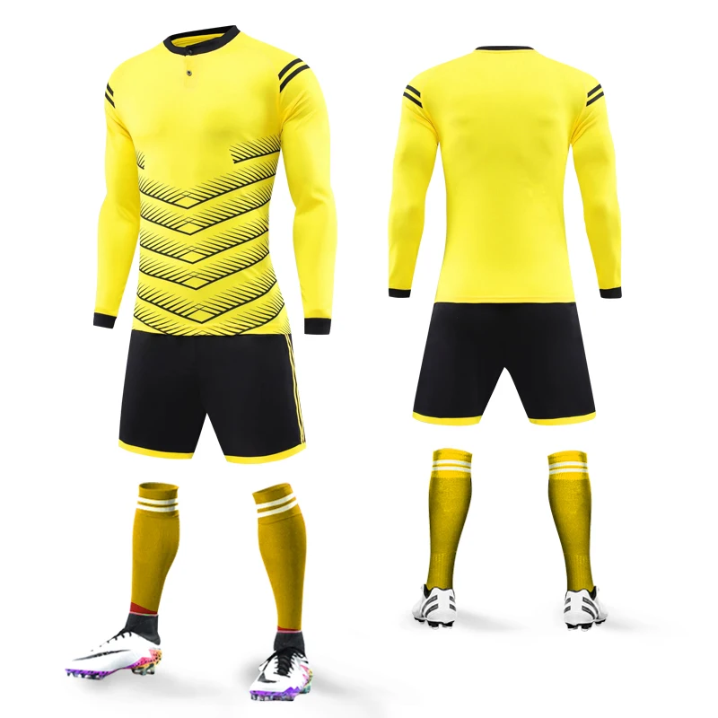 

survetement Football 2018 2019 Men Soccer Jerseys Sets Button Soccer Training Suit Pocket Men Long Sleeve Soccer Uniforms Custom