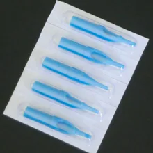Pro 50 шт 3RT, 5RT, 7RT, 9RT смешанный размер пластиковые одноразовые наконечники татуировки короткие синие наконечники в комплекте