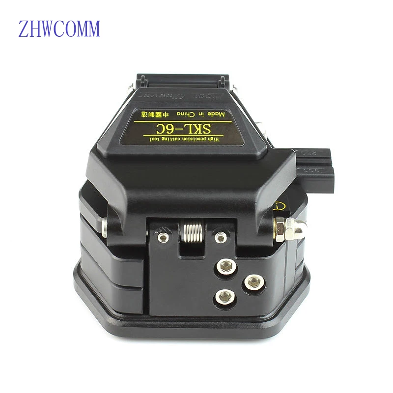 

ZHWCOMM High Precision SKL-6C Optical Fiber Cleaver FTTH fiber optic knife tools 16 surface blade Fiber Optic Cutter