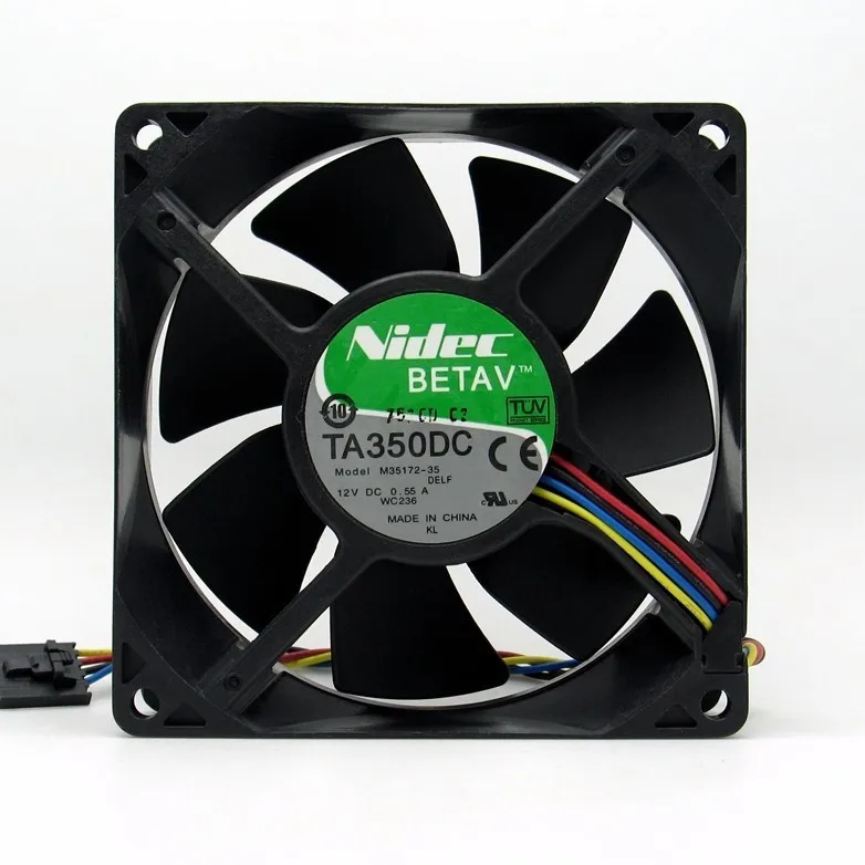 NIDEC M35172-35 9032 9CM DC 12V 0.55A for DELL desktop server chassis radiator cooling fan NIDEC M35172-35 9032 9CM DC 12V 0.55A for DELL desktop server chassis radiator cooling fan