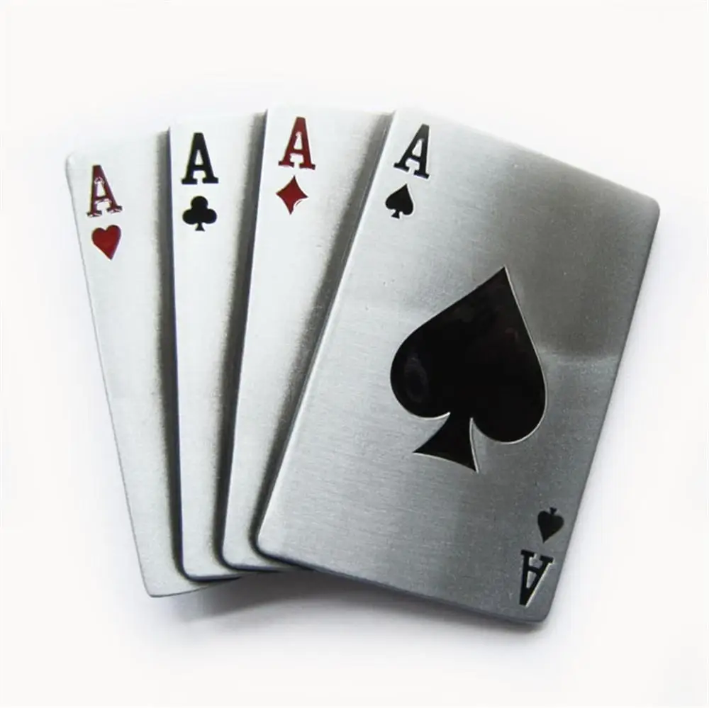 Новый Винтаж четыре тузы покер карты Эмаль Пряжки Ремня Gurtelschnalle Букле de Ceinture