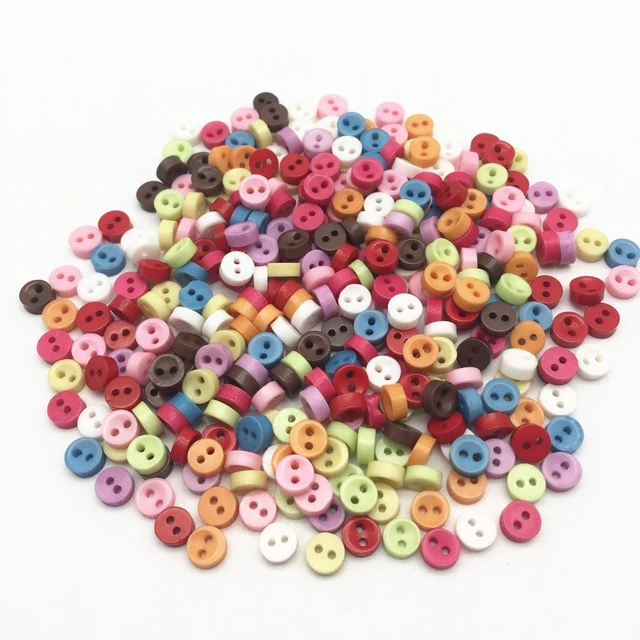 300pcs 7 Shapes Mixed Mini Buttons For Doll Craft Scrapbooking Resin Small  Buttons 6mm -6.8mm Diy Crafts Accessories Wholesale - Buttons - AliExpress