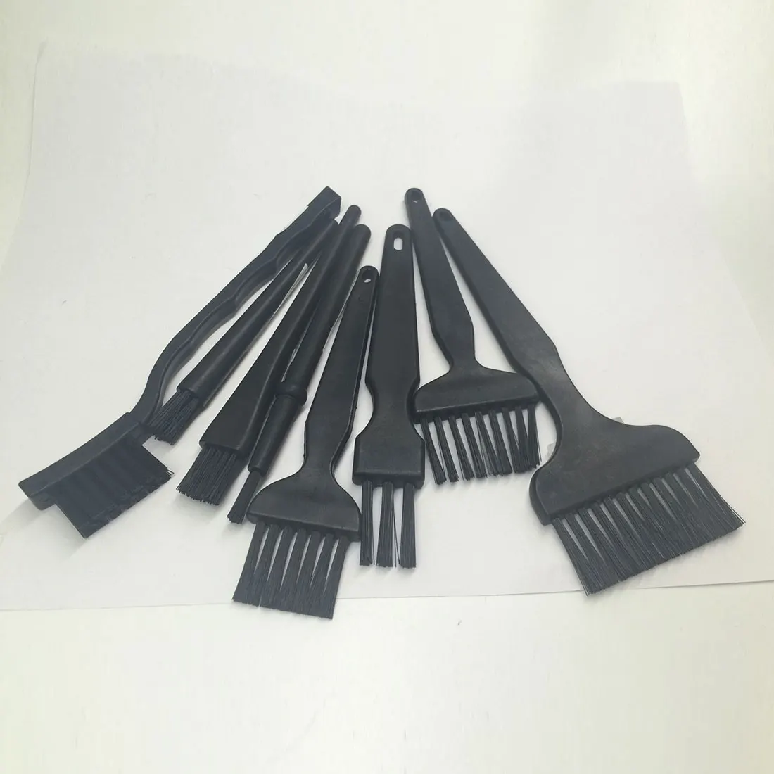 ESD Safe Synthenic Fiber Details Cleaning Brush 8pcs Anti Static Brush