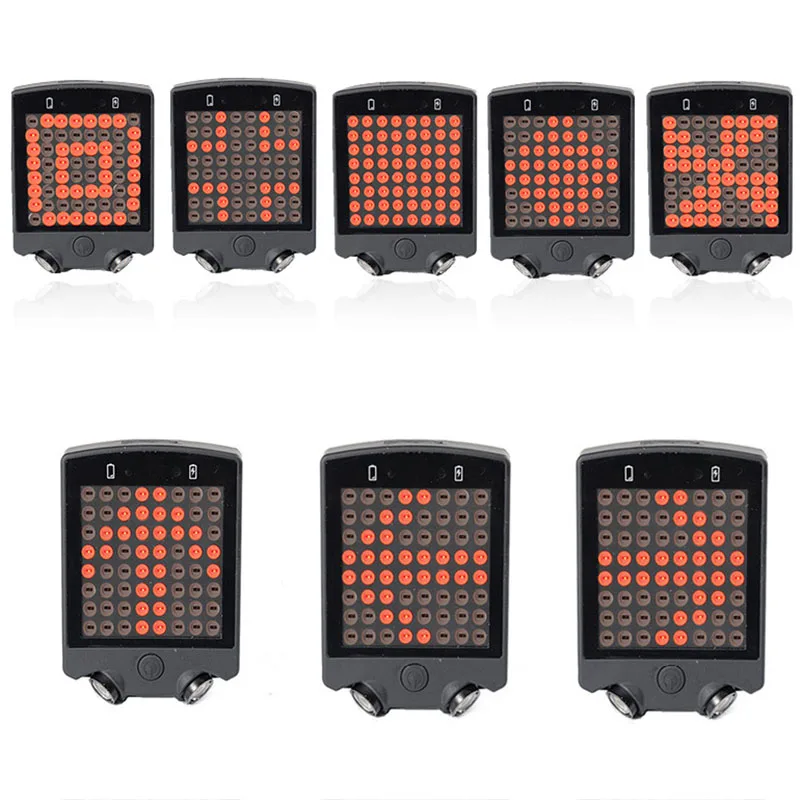 Best Bike Wireless Remote 64 LED Bicycle Rear Taillight USB Rechargeable Bike Cycling Safety Warning Turn Signals Light Bike Lamp New 5