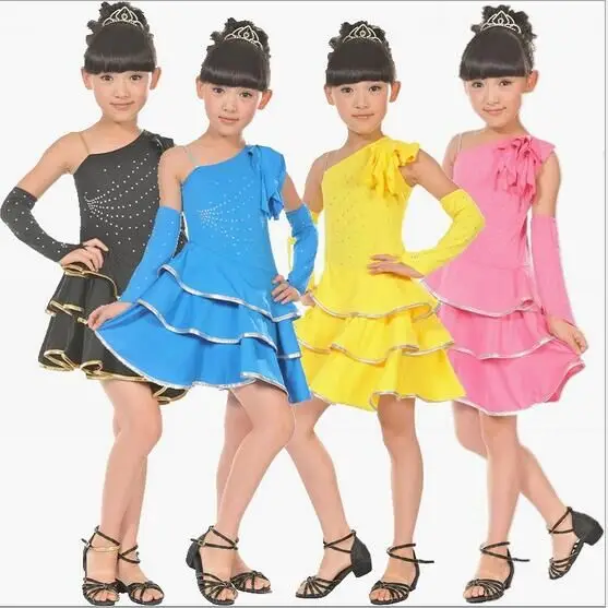 Hot Sale Child Kids Girls Dance Clothes Latin Dance Dress Dance Clothes