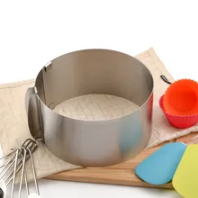 AIWILL выдвижной круглый 304 из нержавеющей стали многослойный муссовый Торт Кольцо Плесень 6 дюймов-12 дюймов