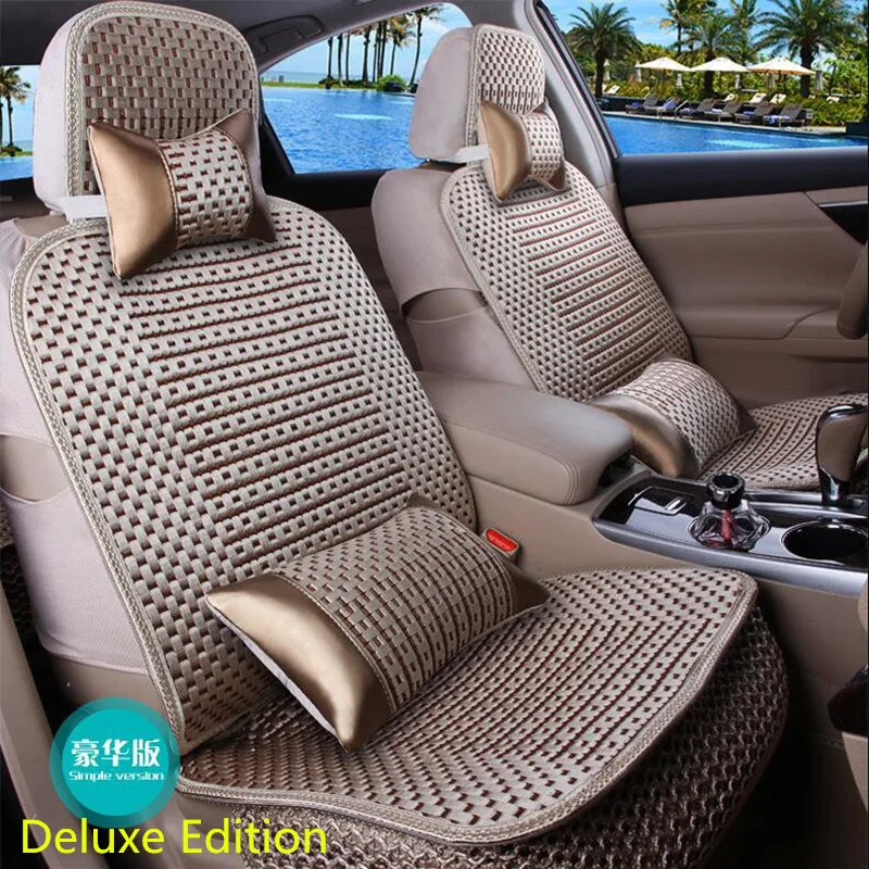 

universal size car cushion pad fit for most cars single summer cool seat cushion four seasons general surrounded car seat cover