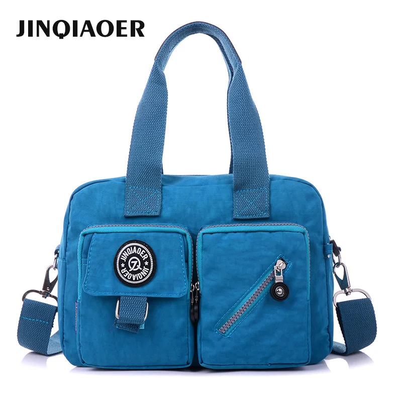 

JINQIAOER Women Handbag New Tote Bags Simple Designer Waterproof Nylon Crossbody Bag Large Messenger Shoulder Bag