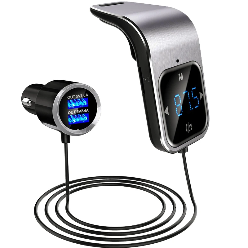 Автомобильный MP3-плеер с сенсорной кнопкой CDEN, Bluetooth, автомобильный fm-передатчик, двойное зарядное устройство USB, TF карта, музыкальный плеер, ... Автомобильный MP3-плеер с сенсорной кнопкой CDEN, Bluetooth, автомобильный fm-передатчик, двойное зарядное устройство USB, TF карта, музыкальный плеер, ...