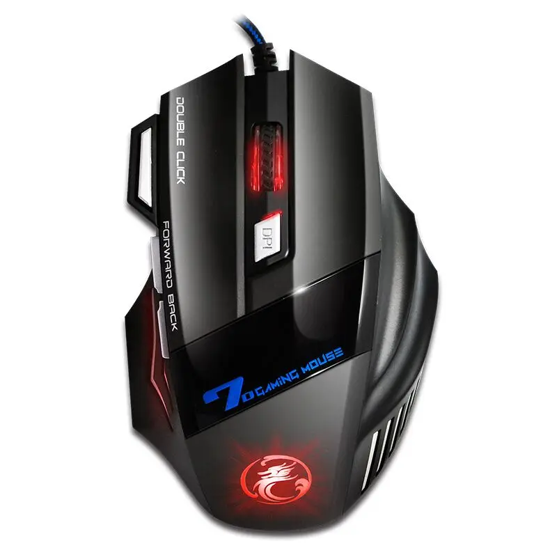 Professional Wired Gaming Mouse 5500 DPI Adjustable 7 Buttons Cable USB LED Optical Gamer Mouse For PC Computer Game Mice X7 Professional Wired Gaming Mouse 5500 DPI Adjustable 7 Buttons Cable USB LED Optical Gamer Mouse For PC Computer Game Mice X7