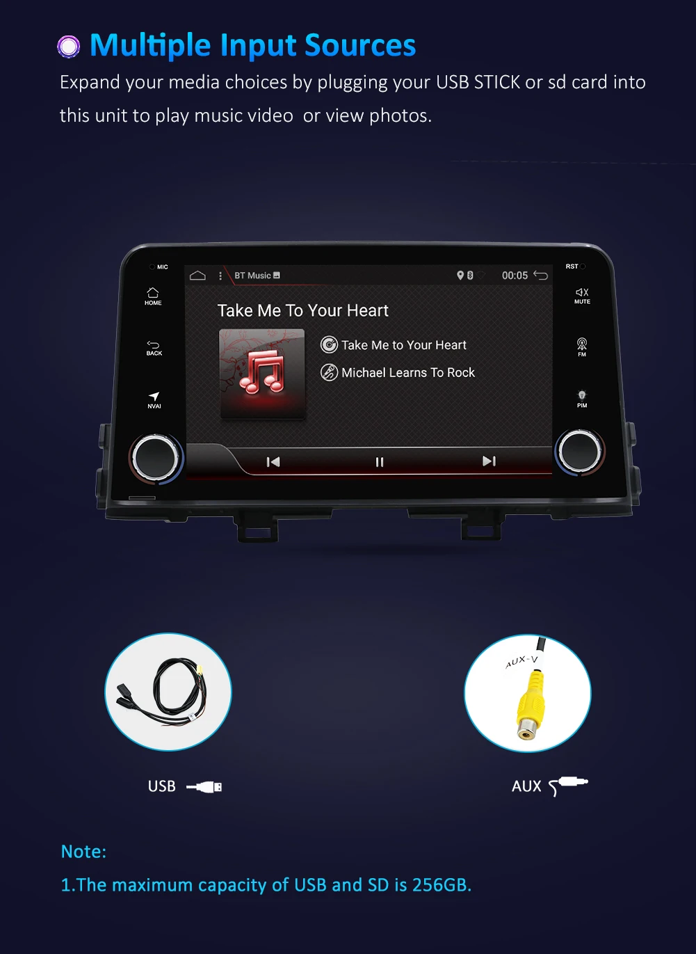 Sale Car Multimedia Player Android 9.0 For kia Picanto 2017 2018 2din car radio gps navigation Bluetooth OBD DAB 4G Wifi SWC Map 12