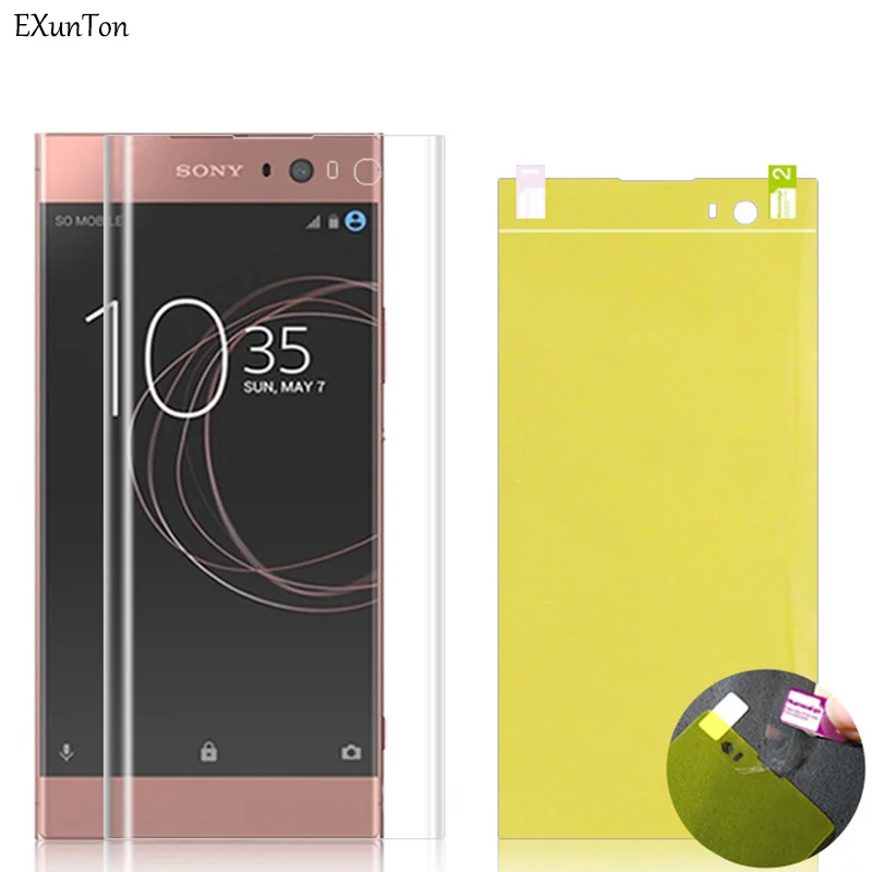 

EXUNTON 3D Full Cover Soft TPU Screen Protector Protective Film For Sony Xperia XA3 XA2 XA1 Ultra XA2 XA1 Plus Phone Front Film