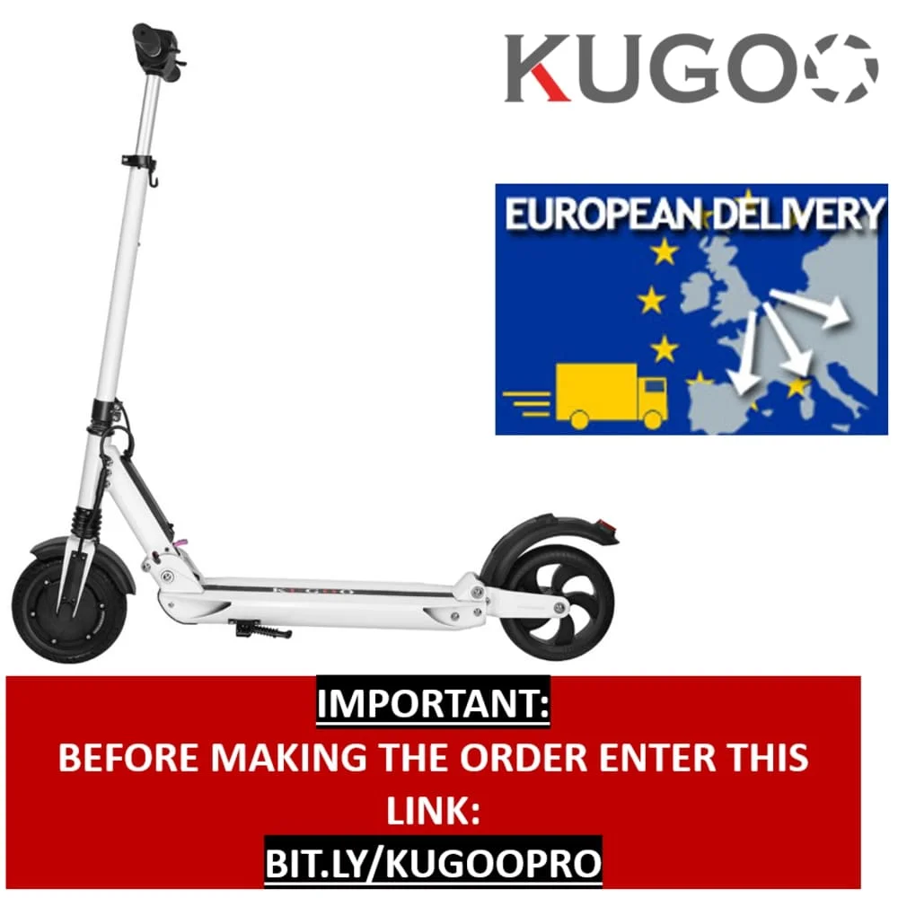 [Польский запас] KUGOO S1 складной электрический скутер 350 Вт Мотор ЖК-дисплей экран 3 режима скорости 8,5 дюймов Твердые задние противоскользящие шины