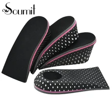 Soumit обувь, увеличивающая рост, на 2-5 см; стелька, увеличивающая рост; дышащая стелька на высоком каблуке для мужчин и женщин
