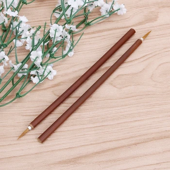 

1/6/10PCS Watercolor Brush Wolf Hair Aquarelle Paintbrush Bamboo Artist Paint Brushes Round Head Hook Line Pen Depict pen