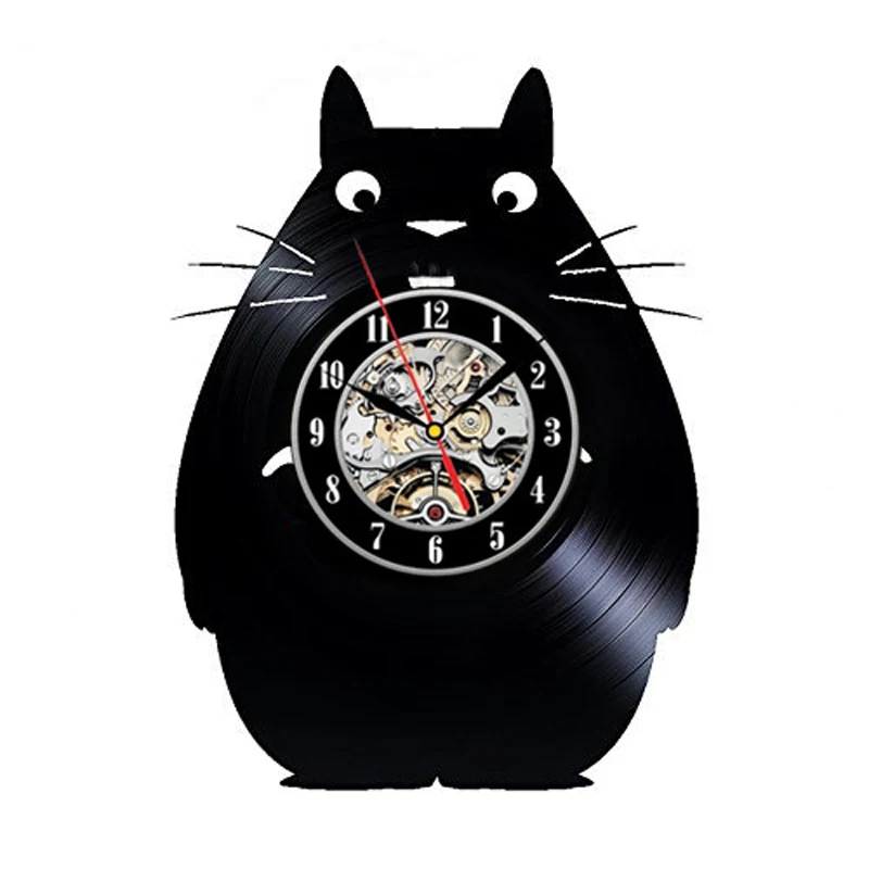 Детские настенные часы Ghibli My Neighbor Totoro виниловые для студийной съемки