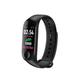 

M3 Smart Bracelet Blood Pressure Fitness smartband Heart Rate Monitor with Touch Screen Smart Band Wristband Step Counter band