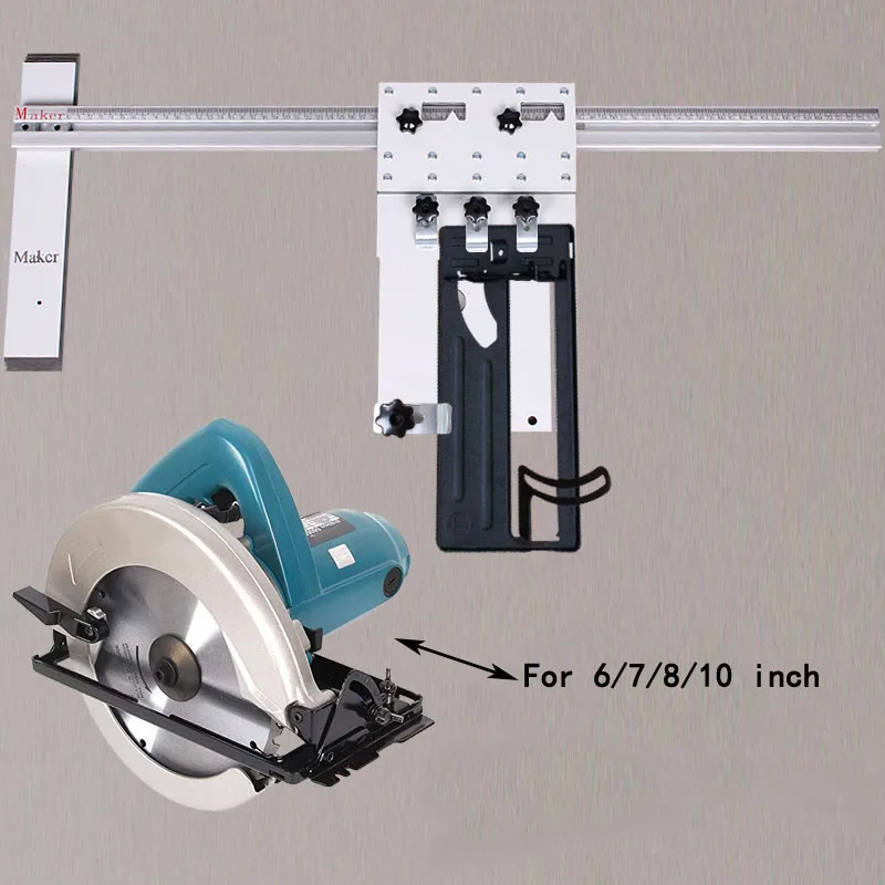 Для электричества циркулярные пилы триммер машина точный направляющий край направляющая позиционирование резка доска инструменты универсальная подложка
