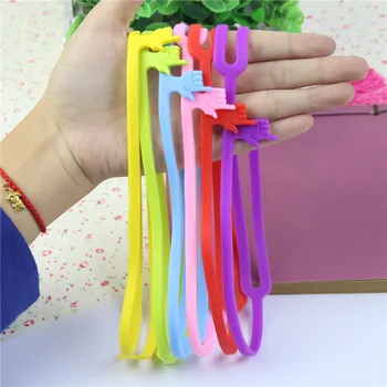 

1 PC Cute Kawaii Silicone Finger Bookmarks Creative Novelty Items School Supplies Korean Stationery for Kids