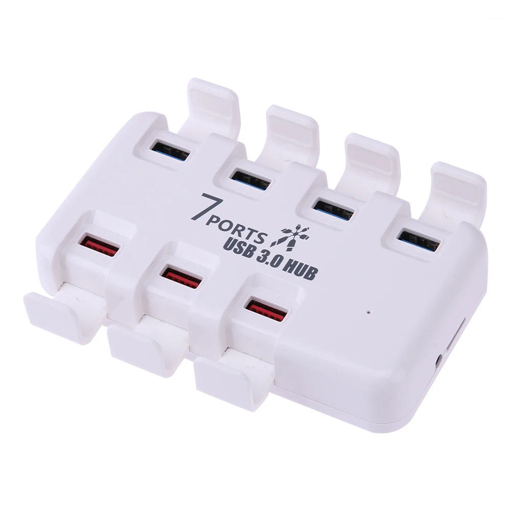 7 Ports USB 3 0 Charging Dock Station Quick Charger Hub with Dustproof Cover for Mobile