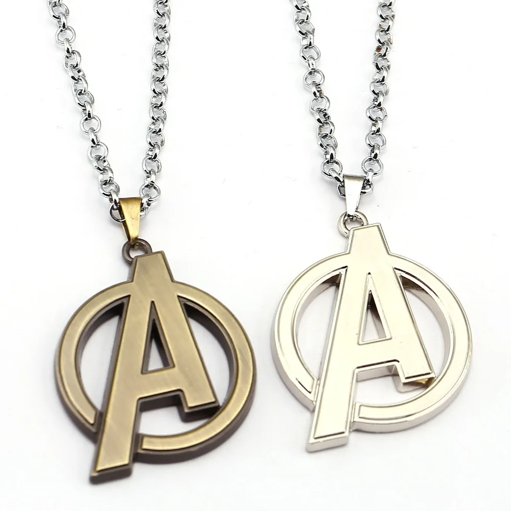 Buy The Avengers Necklace A Logo Pendant Fashion link chain Necklaces