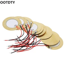 OOTDTY 10 шт. 35 мм пьезо элемент зуммера эхолот сенсор триггер барабанный диск+ провод медь