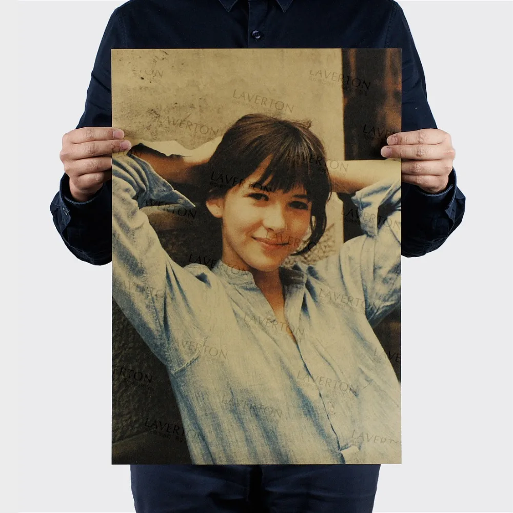 

Sophie Marceau/French actress beauty/La Boum/kraft paper/Cafe/bar poster/Retro Poster/decorative painting 51x35.5cmFree shipping