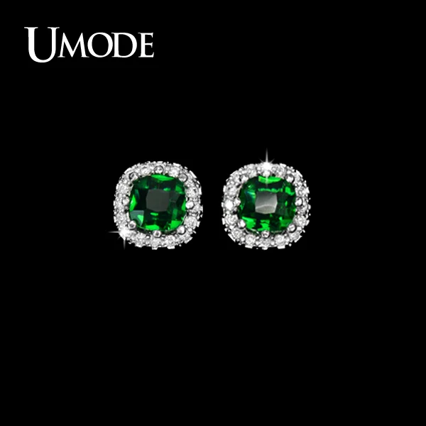 UMODE Brand Jewelry Fashion Luxury Earings Cubic Zirconia Stud Earrings For Women Wedding Party Summer Jewelry Stores AUE0071