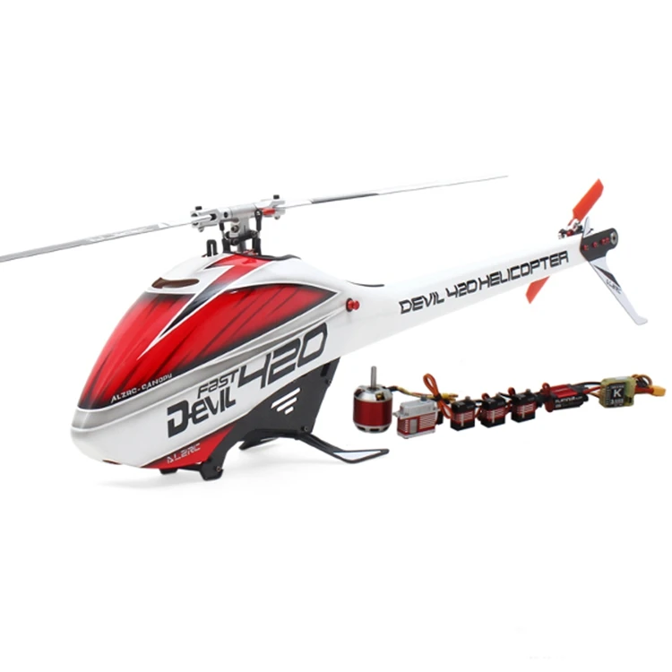 ALZRC Devil 420 FAST FBL RC вертолет супер комбо с бесщеточным двигателем ESC Цифровой Металлический сервопривод для уличных игрушек дистанционного управления