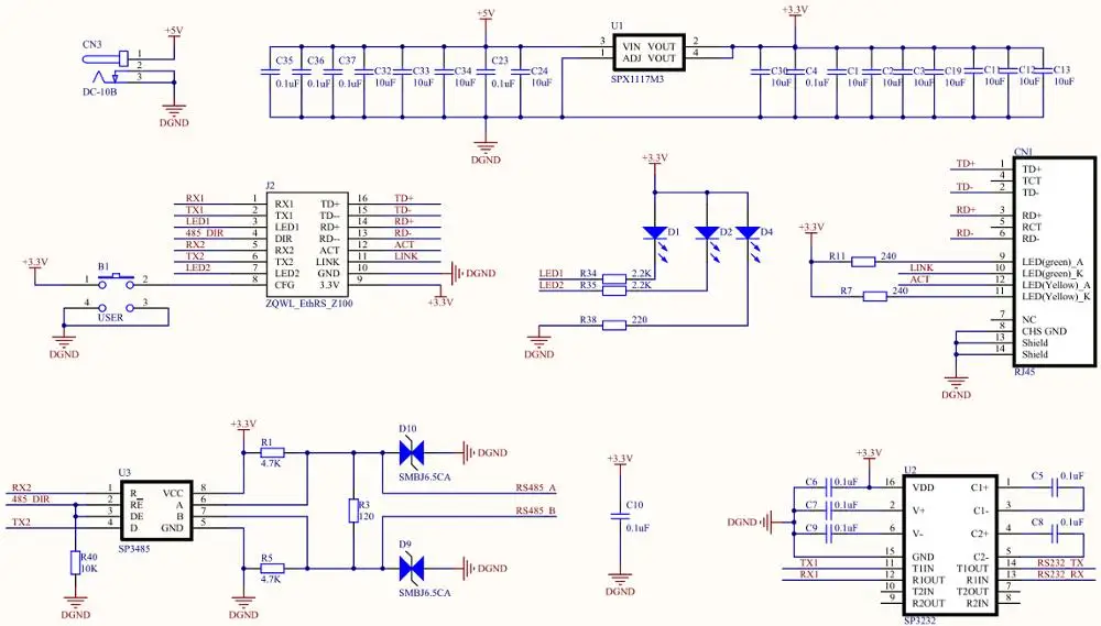 Серийный Сервер/двойной TTL сети/485/232/modbus tcp к MODBUS RTU