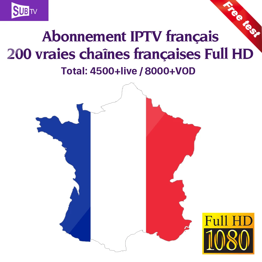 

4K IPTV Subscription SUBTV France Belgium Netherlands Portugal Spain IPTV Code French Arabic IP TV for MAG Enigma2 Android M3U