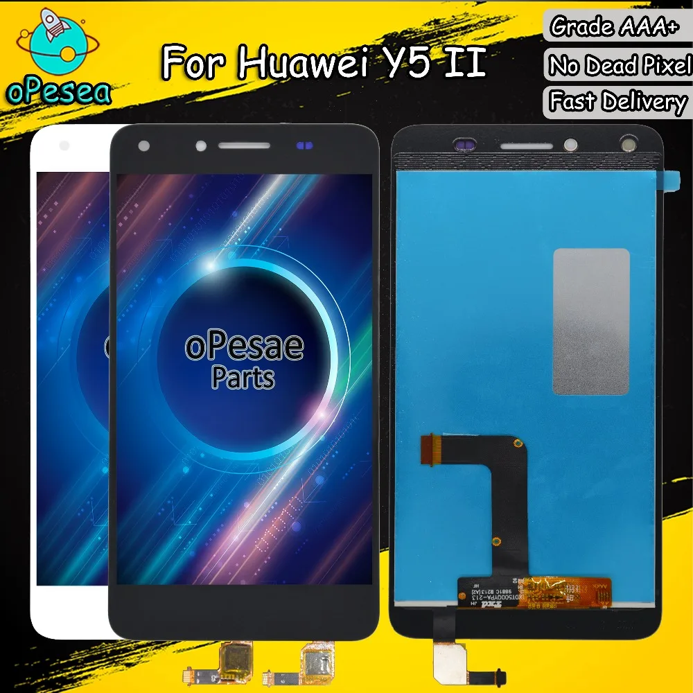 

oPesea 5.0'' For Huawei Y5 II Y5II CUN-L23 CUN-L03 LCD Display Panel Touch Screen Digitizer Glass Sensor Assembly With Frame