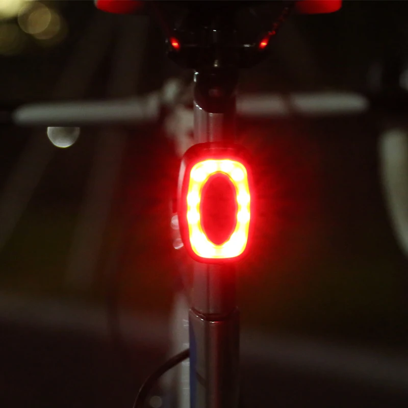 

USB Bicycle Light Smart Bicycle Rear/Tail Light 7 Mode Waterproof X6 Rechargeable Bike TailLight Cycling Lamp Bicycle Lantern