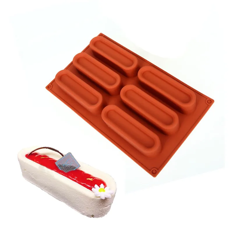 

Силиконовая форма для выпечки, 6 полостей