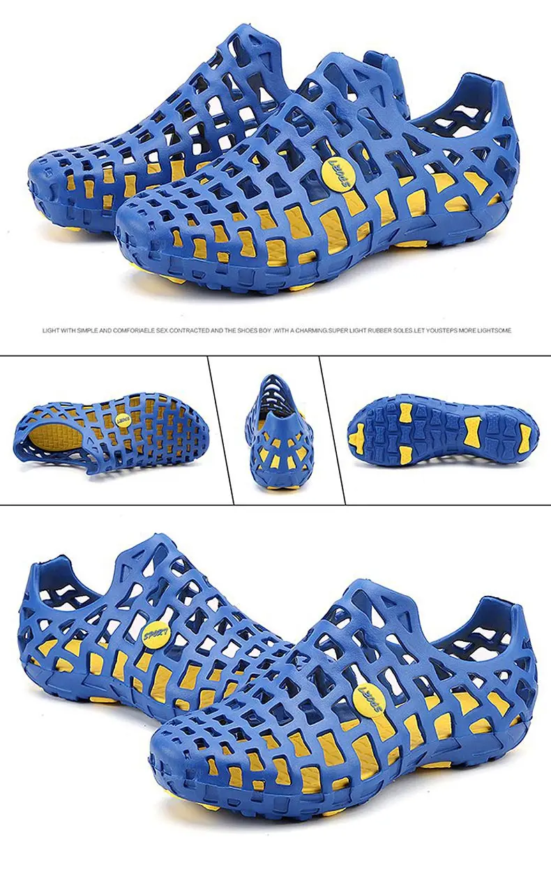 1 (69)Hollow Wading Shoes Breathable Aqua Shoes Beach Sandals Adult Slippers Sport Upstream Shoes Women Diving Socks 