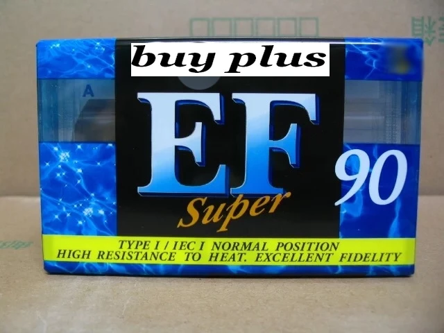 

EF90 90 Minutes Authentic Normal Position Type 1 Recording Blank Cassette Tapes.