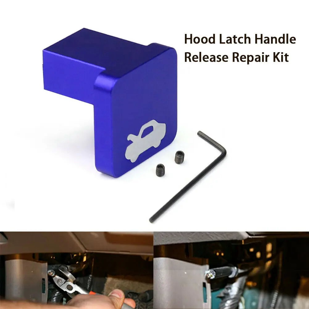 2pcs Engine lock Hood latch Handle Cover Repair Replacement Quick Release Bonnet Boot Catches Blue | Автомобили и мотоциклы