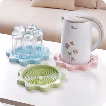 

Practical Double Layer Draining serving tray PP plastic insulated bottle water bottle for Kitchen Accessories coaster