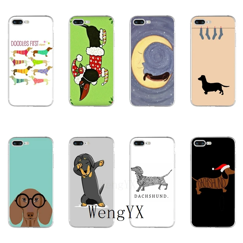 

Dachshund Teckel Dackel Dog poster Slim TPU Soft phone case For Huawei Honor 4C 5A 5X 5C 6 Play 6X 6A 6C pro 7X 8 9 Lite V8 V10