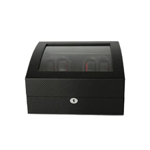 Намотка часов, LTCJ деревянный автоматический поворот 4+ 6 часов намотки чехол для хранения дисплей коробка черного цвета(LB