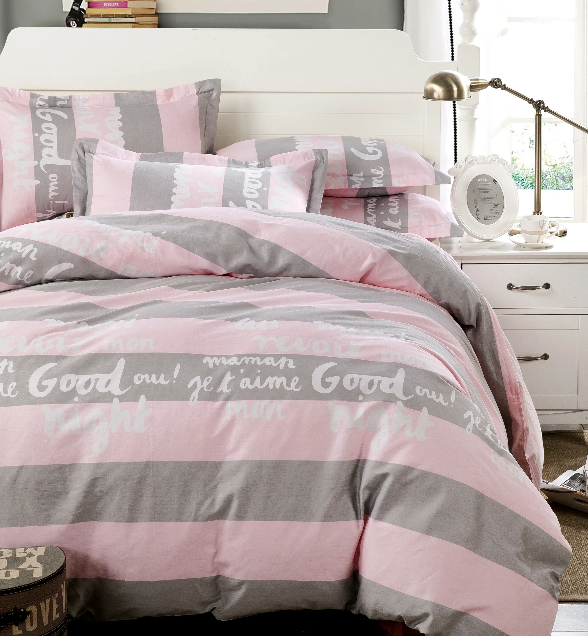 Roze bed sets koop goedkope roze bed sets loten van chinese roze ...