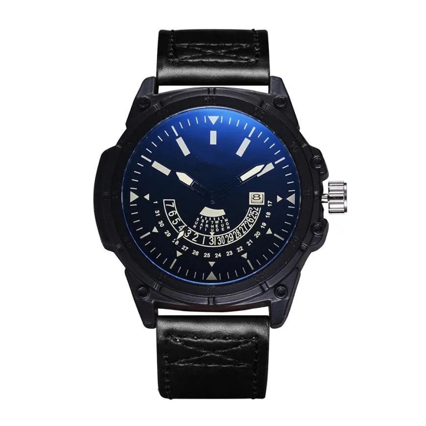 Модные хронограф спортивные мужские часы топ модный бренд военный аналоговый Дата кварцевые наручные ежедневно наручные часы Reloj Hombre 2017