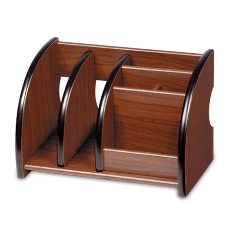 

Fine Wool 6 Blocks Cherry Wood Parallel-Chord Holder Desktop Storage Box Finishing Storage Box