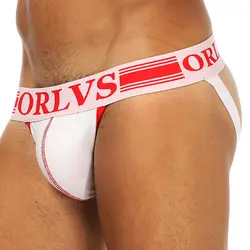ORLVS сексуальный для Гея мужские трусы с защитой паха строка Homme стринги, Cueca, нижнее белье для геев мужские трусики хлопок Ropa Танга OR160