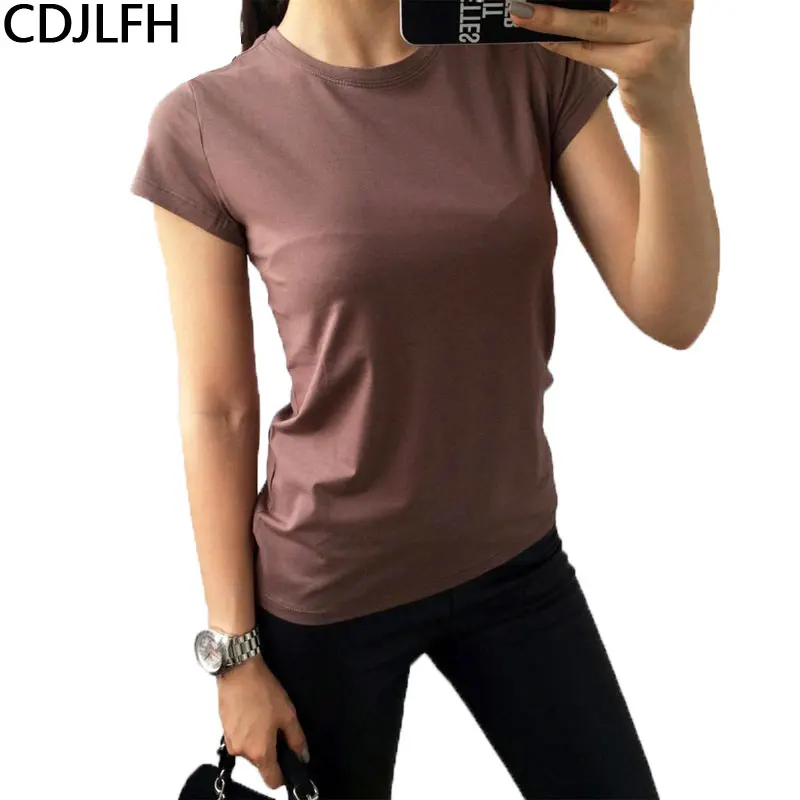 Sonmer Womens Casual Solid Short Sleeves O Neck Top Blouse T-Shirt