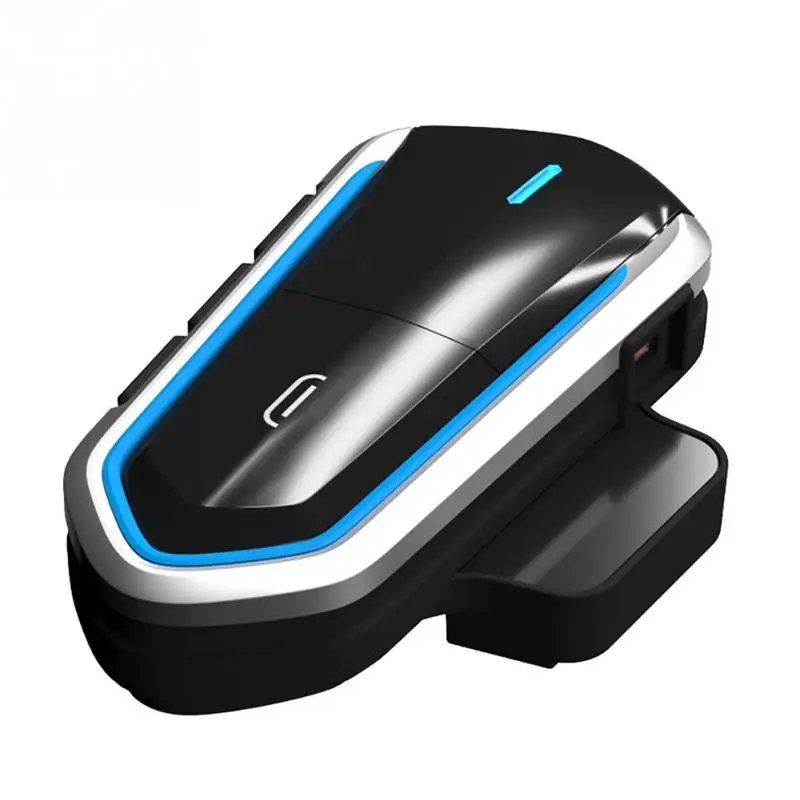

1 Set Easy Operation Universal Helmet Headset Motorcycle Waterproof Music Bluetooth With Charging Cable Blue Color