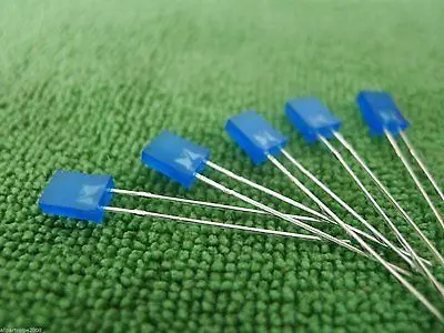 

500PCS 2x5x7mm 2*5*7MM Rectangle LED Blue Colour Blue Light Emitting Diode