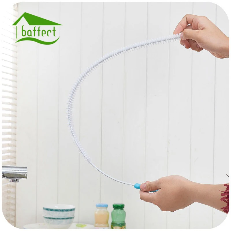 

Flexible Bendable Kitchen Sewer Cleaning Brush Sink Tub Accessories Toilet Dredge Cleaner Pipeline Brush Tool Full Long 71cm