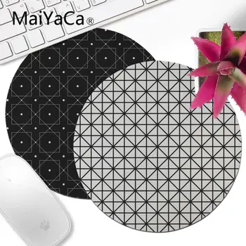 

MaiYaCa Simple Design Geometric Square Small Round Mouse pad PC Computer mat Smooth Writing Pad Desktops Mate mouse pad anime