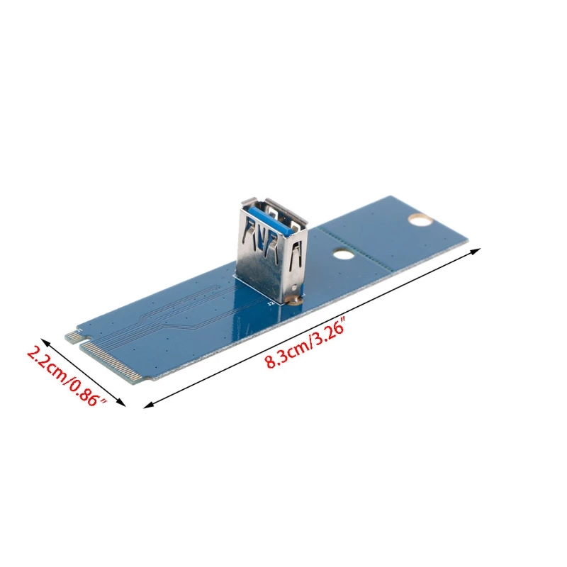 NGFF M.2 to USB 3.0 Transfer PCI-E Riser Card M2 to USB3.0 Adapter for PCI-E 1x to 16x Riser Card For Bitcoin Litecoin Mining